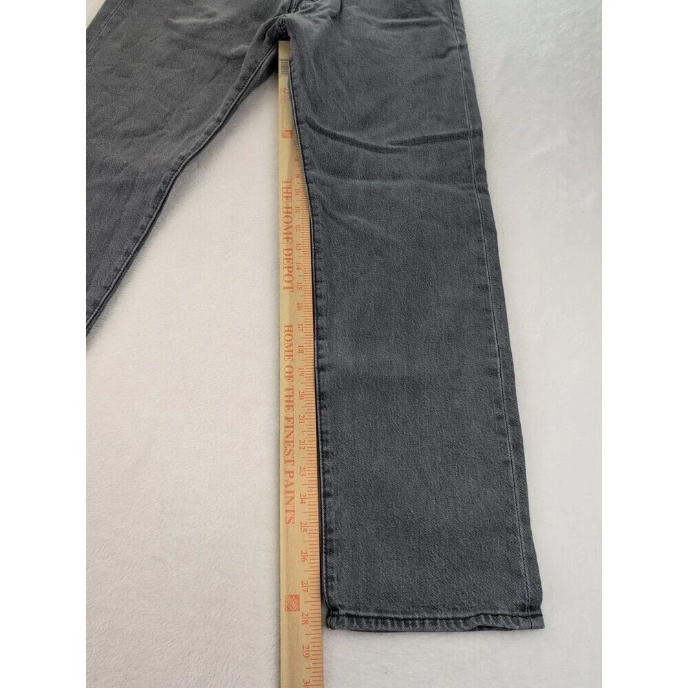 Levi's 501 Button Fly Red Tab Jeans Men's 31x30 Gray Wash Denim Cotton